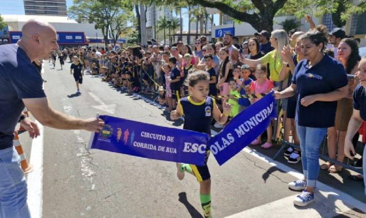 3ª etapa do Circuito de Corridas das Escolas Municipais reúne 800 atletas mirins neste domingo