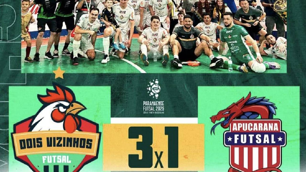 Apucarana Futsal perde no jogo de ida das quartas de final da Série Prata