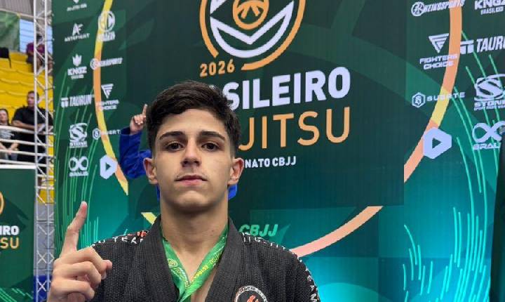Apucaranense conquista bronze no Brasileiro de Jiu-jitsu