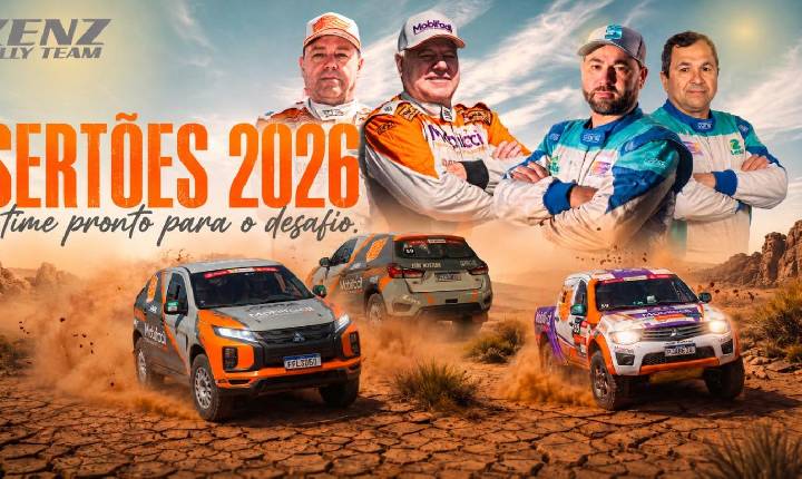 Equipe apucaranense embarca para o Rally dos Sertões 2026 com dois carros e dupla de pai e filho