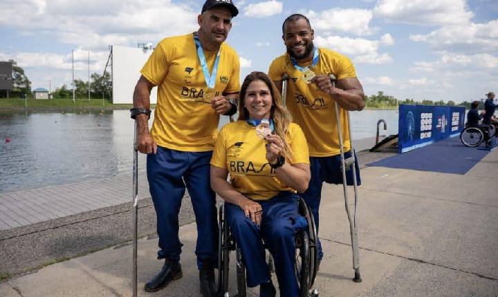 Giovane Vieira de Paula é campeão da Copa do Mundo de Paracanoagem no Canadá