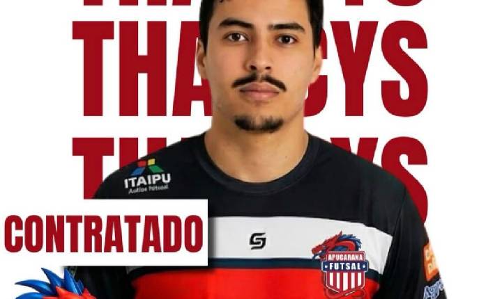 Goleiro Tharcys é o novo reforço do Apucarana Futsal