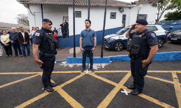 Inspetor 3ª Classe Fábio de Souza assume comando da Guarda Civil de Apucarana