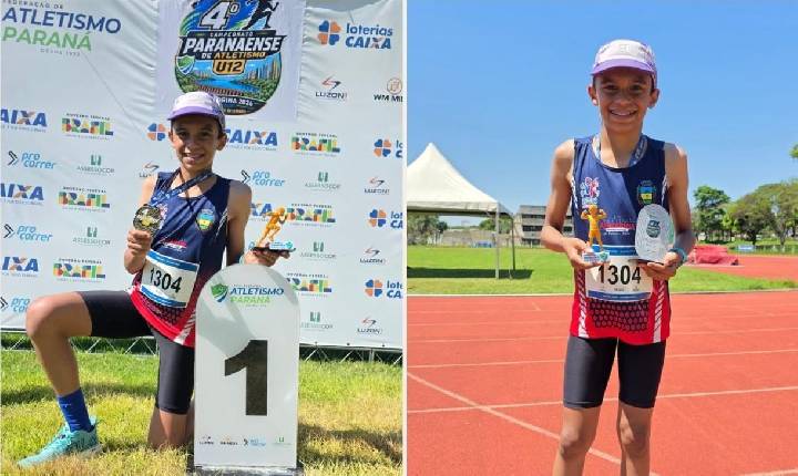Nathan Gerin é Atleta Destaque do Campeonato Paranaense e conquista títulos com novos recordes