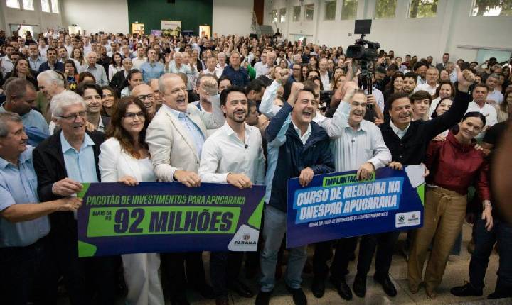 Ratinho Junior oficializa curso de medicina, encerra espera de quase 50 anos e eleva Apucarana a um novo patamar