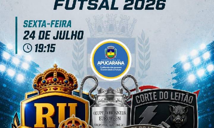 Real União e Corte do Leitão disputam o título do Supercampeonato de Futsal