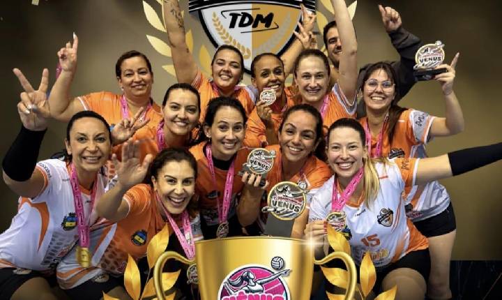 TDM conquista o título do quadrangular de vôlei feminino no “Estação Cidadania”