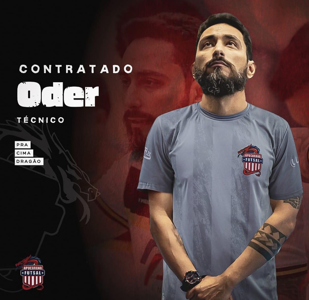 Oder Jefferson é o novo técnico do Apucarana Futsal