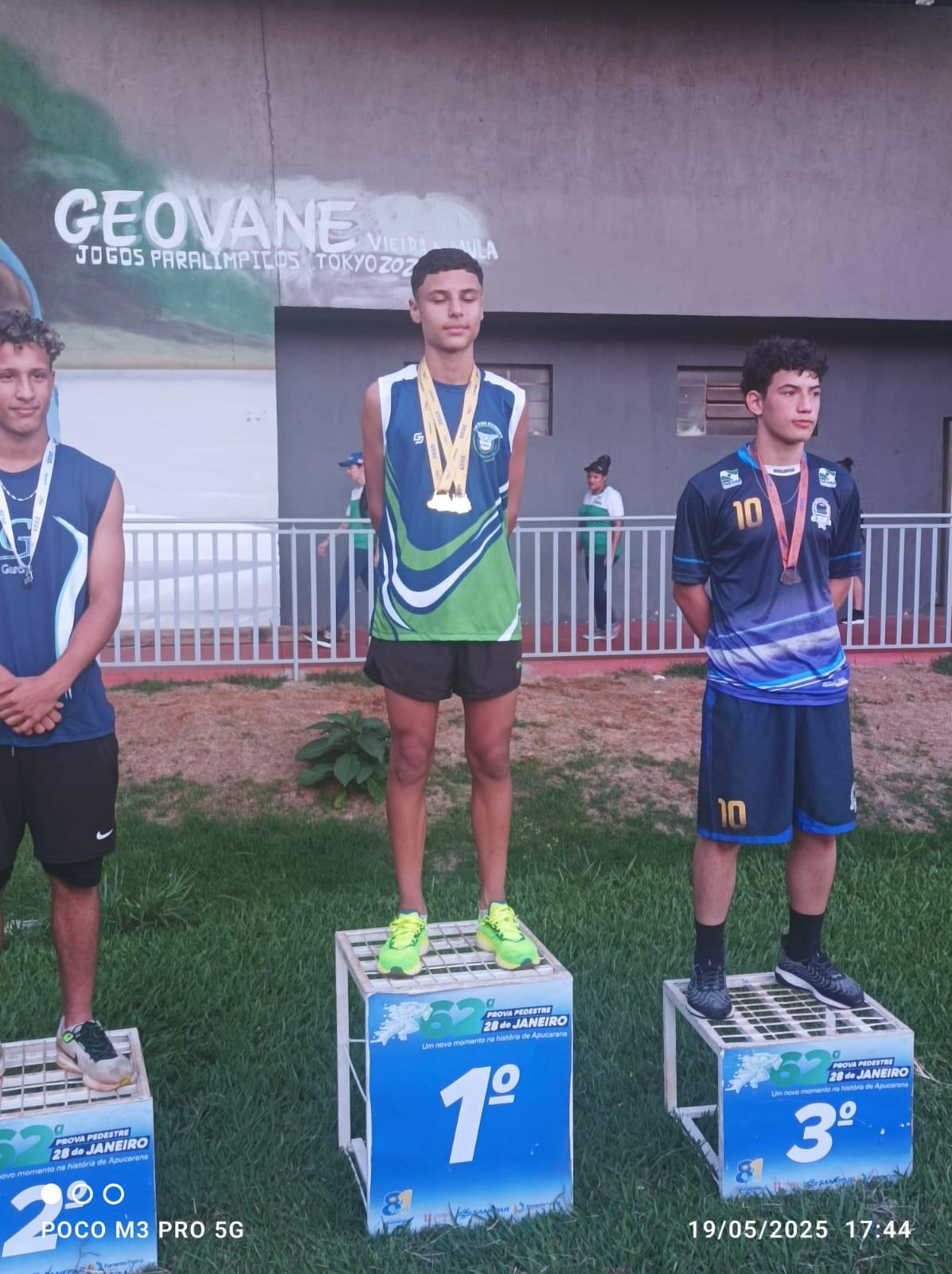 Apucaranenses disputam atletismo na fase final dos JEP´s