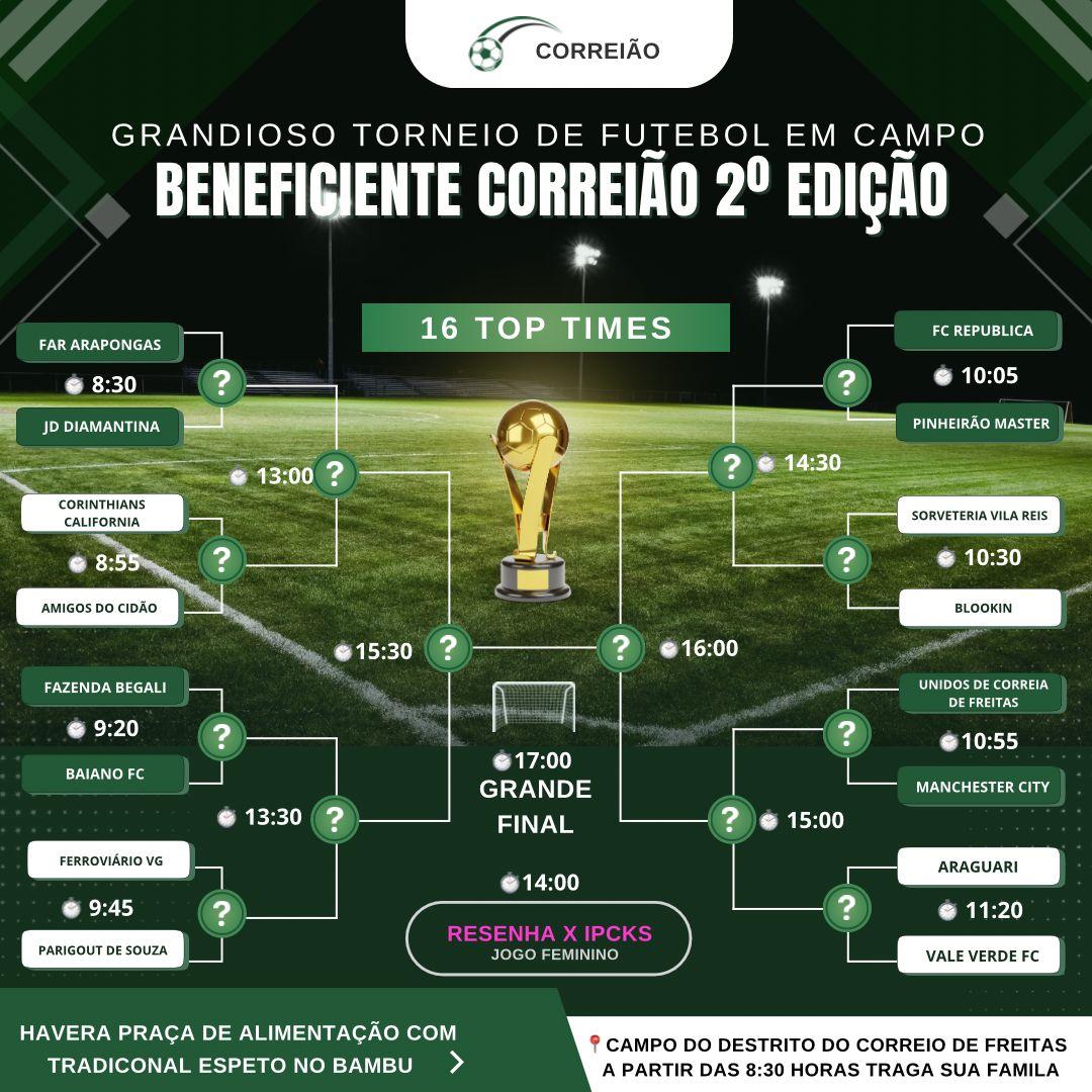 Torneio de Correia de Freitas será neste domingo