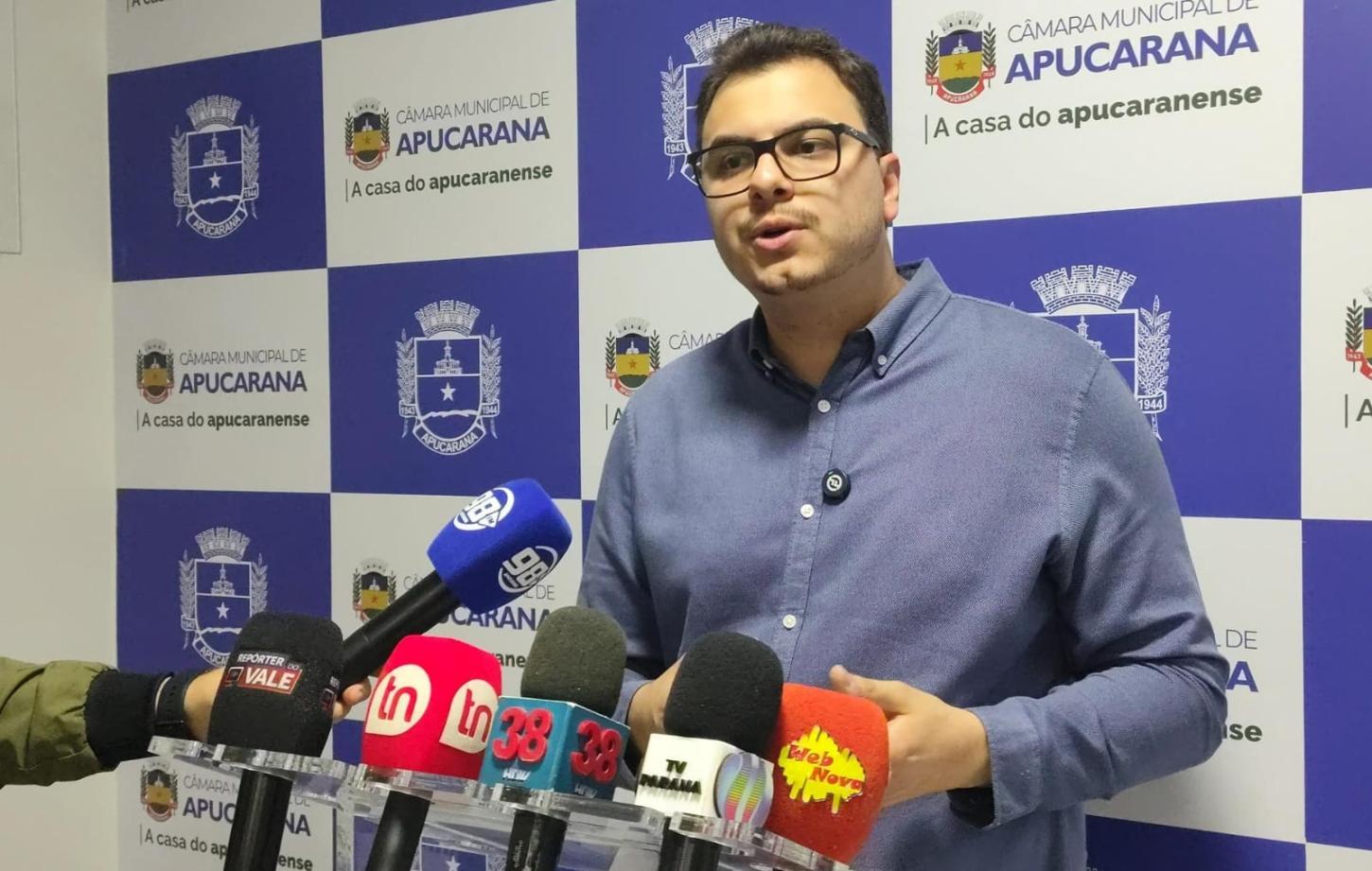 Vereador Guilherme Livoti lança abaixo-assinado cobrando soluções da Sanepar para constantes falhas no abastecimento de água em Apucarana