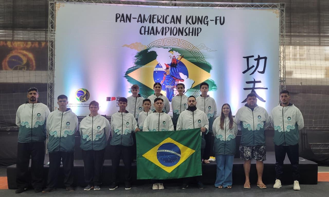 Atletas de Apucarana brilham na seleção brasileira e conquistam 20 medalhas no pan-americano de Kung Fu