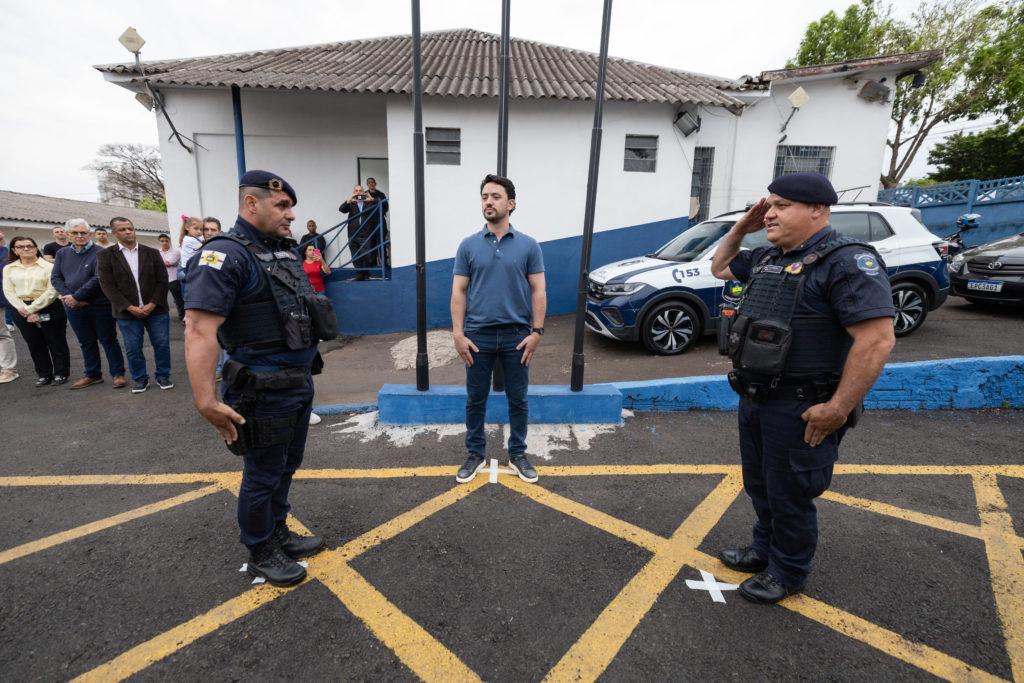 Inspetor 3ª Classe Fábio de Souza assume comando da Guarda Civil de Apucarana