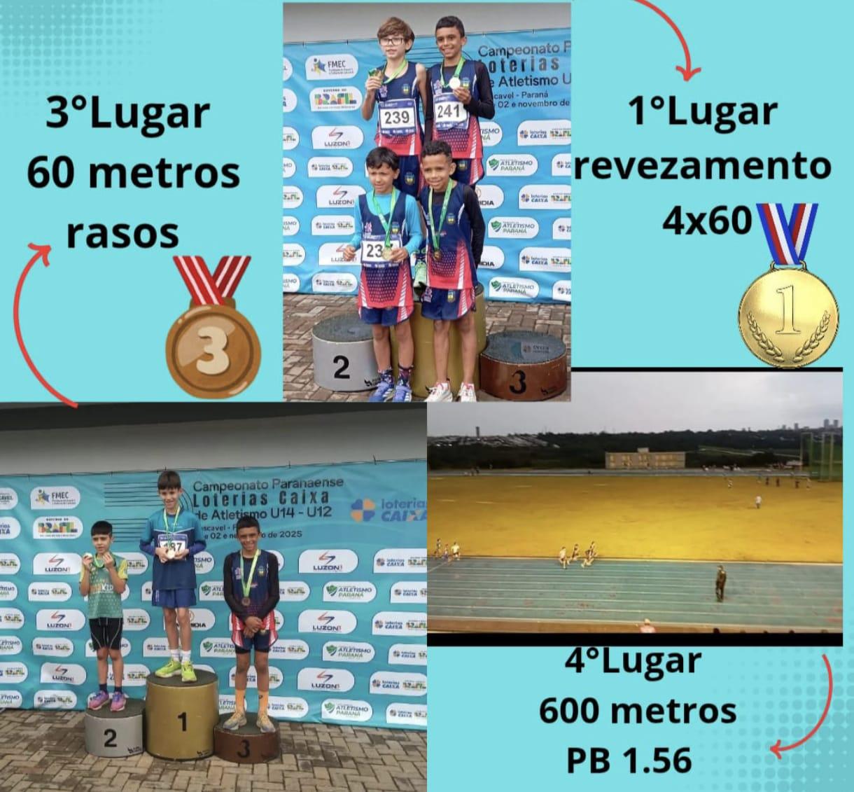 Nathan Gerin estreia com bons resultados no Paranaense de Atletismo em Cascavel