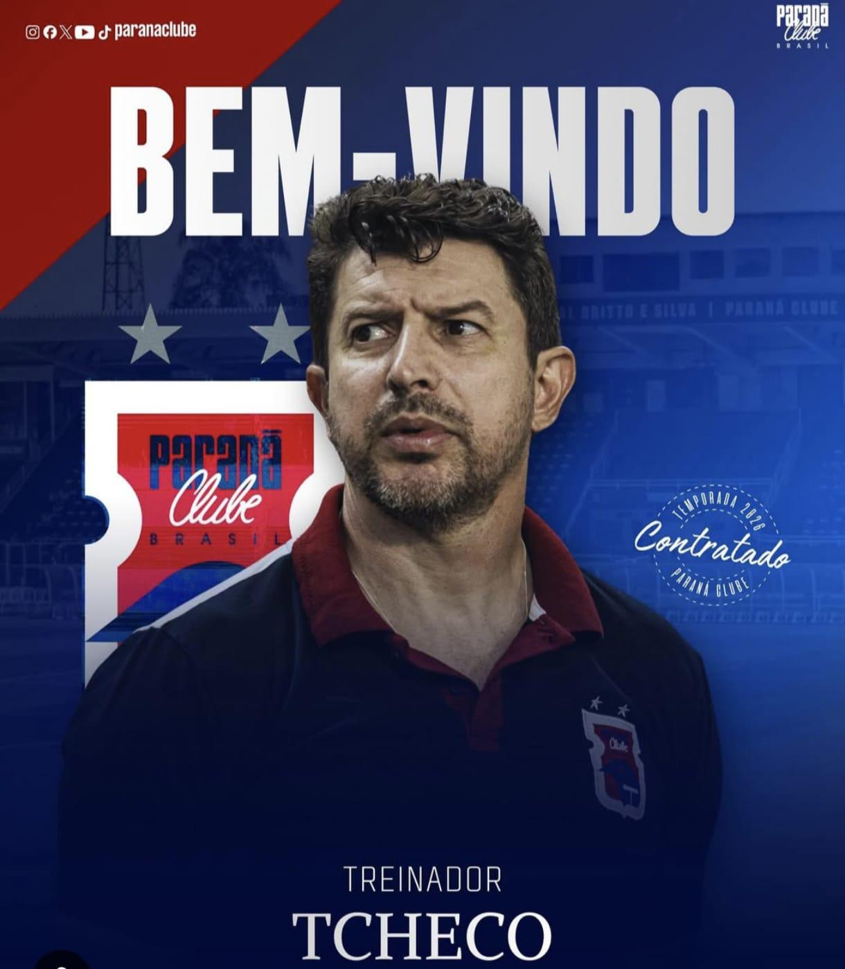 Paraná Clube define o retorno de Tcheco como treinador