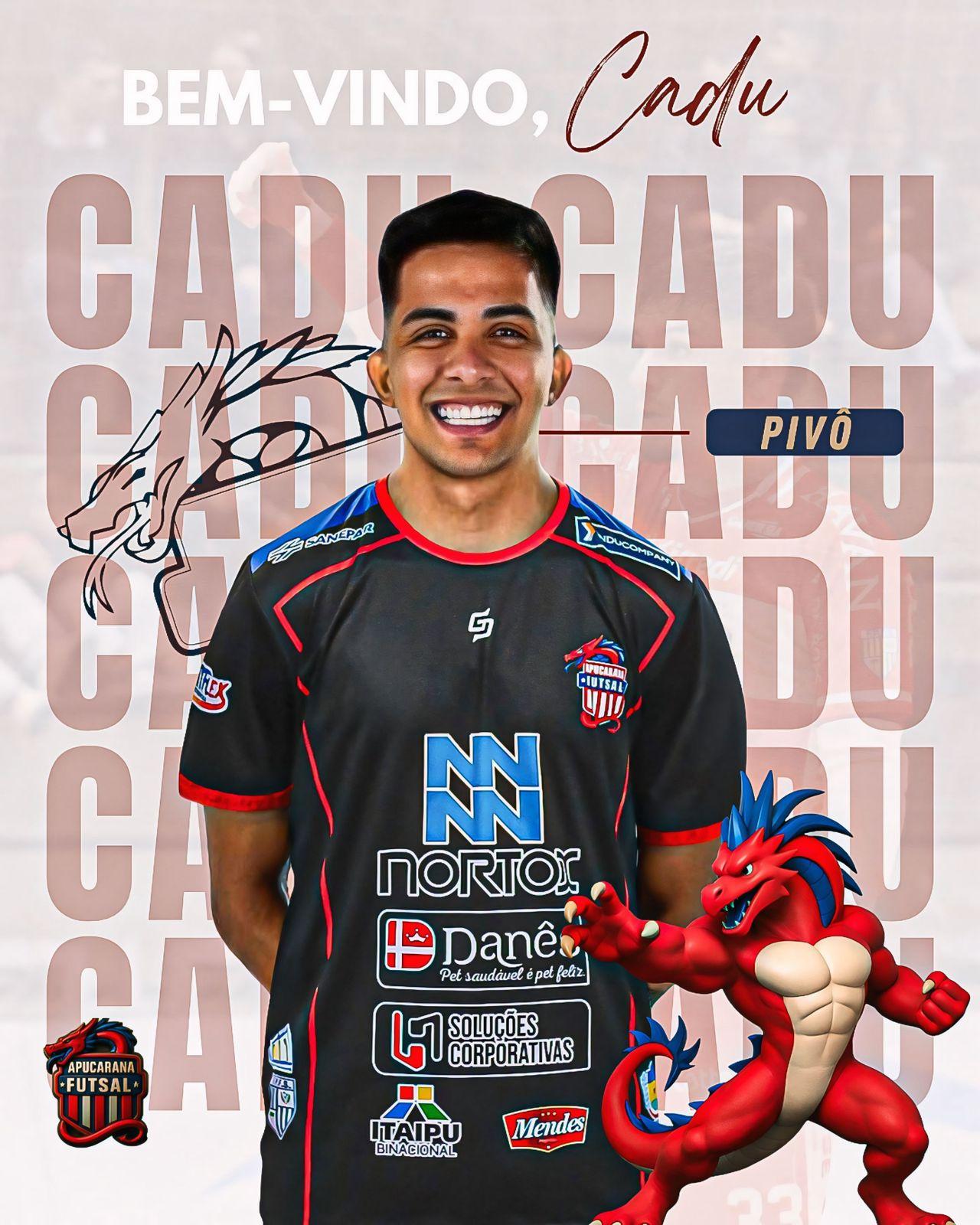 Apucarana Futsal acerta com o pivô Cadu, ex-Acel Chopinzinho