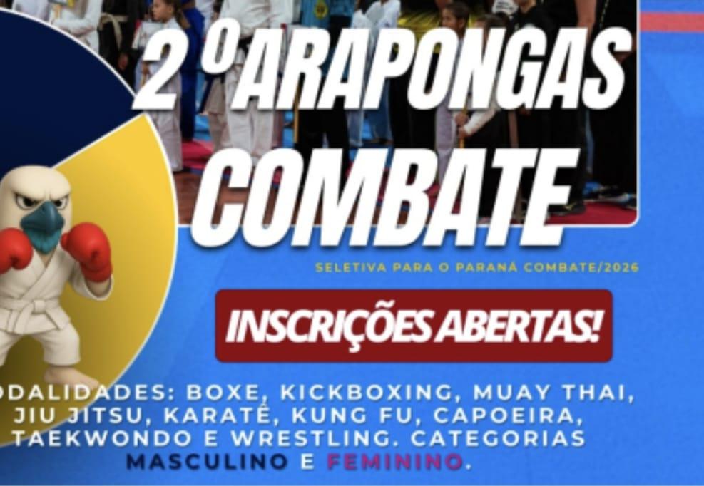 Arapongas Combate abre inscrições para a segunda edição