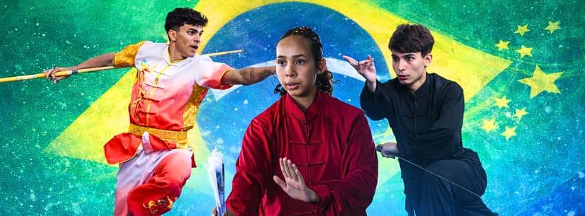 Atletas bolsistas de Apucarana embarcam para treino da Seleção Brasileira de Kung Fu Wushu