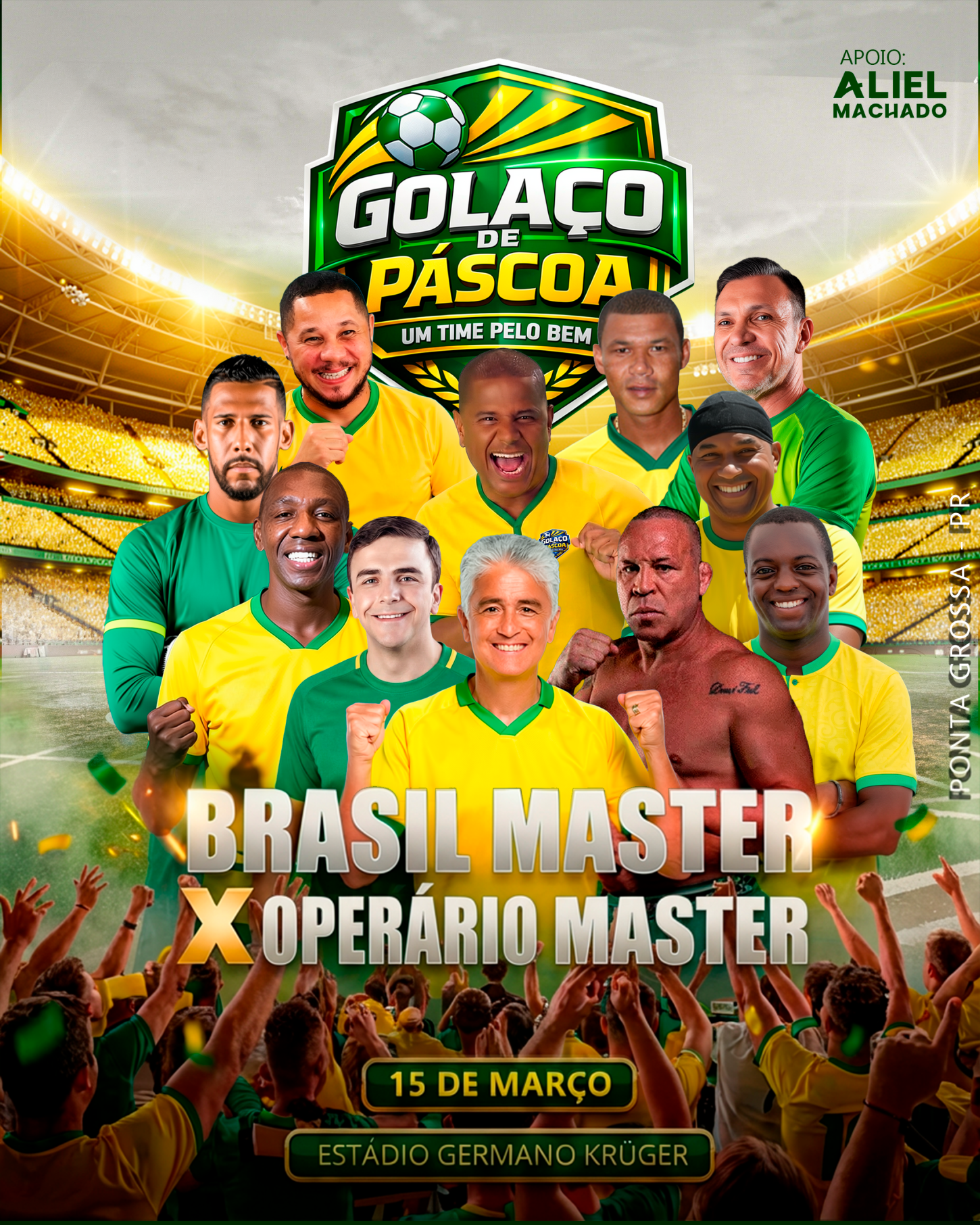 'Golaço de Páscoa' acontece neste domingo em Ponta Grossa