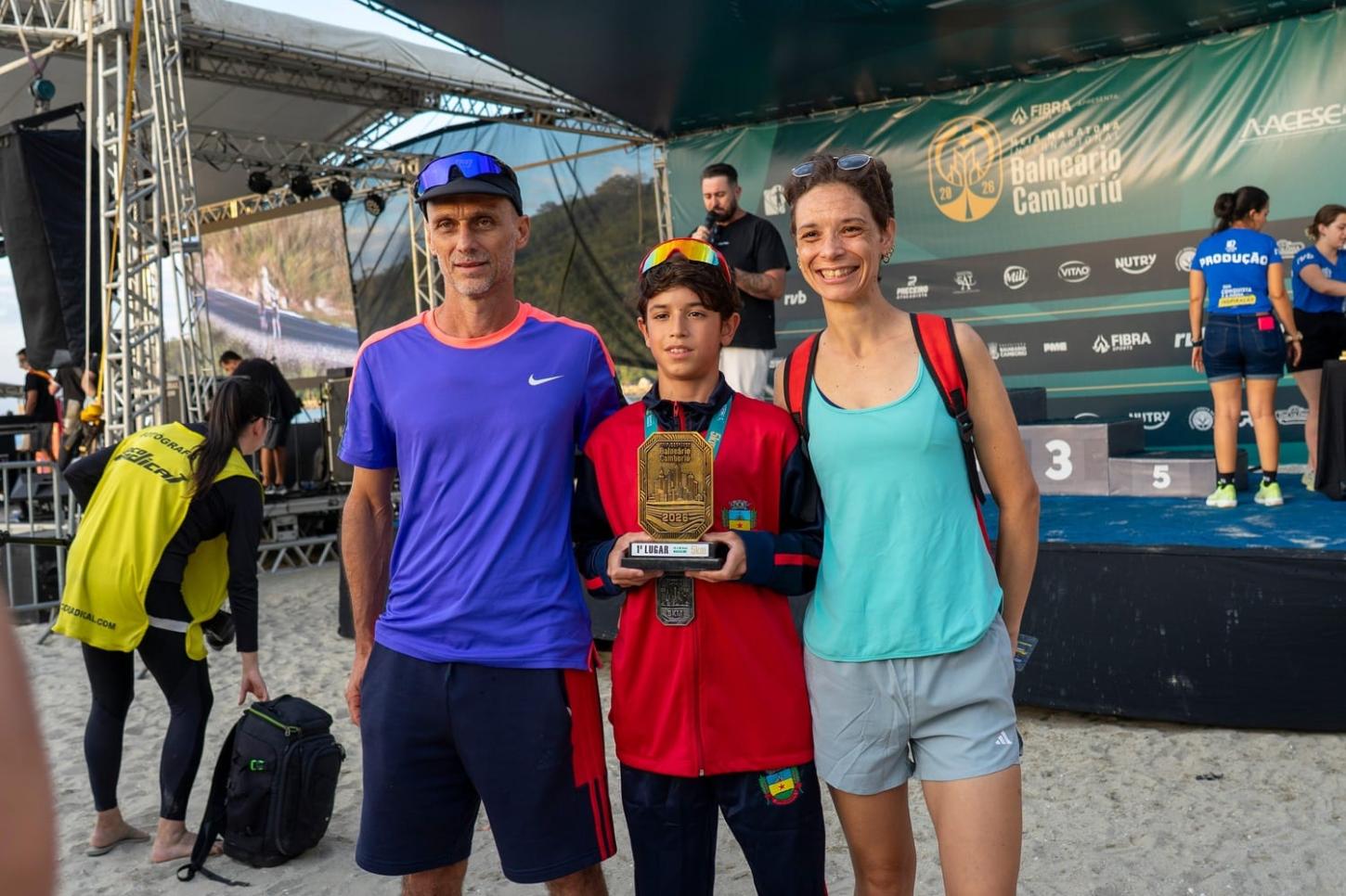 Jovem atleta apucaranense é destaque em Balneário Camboriu
