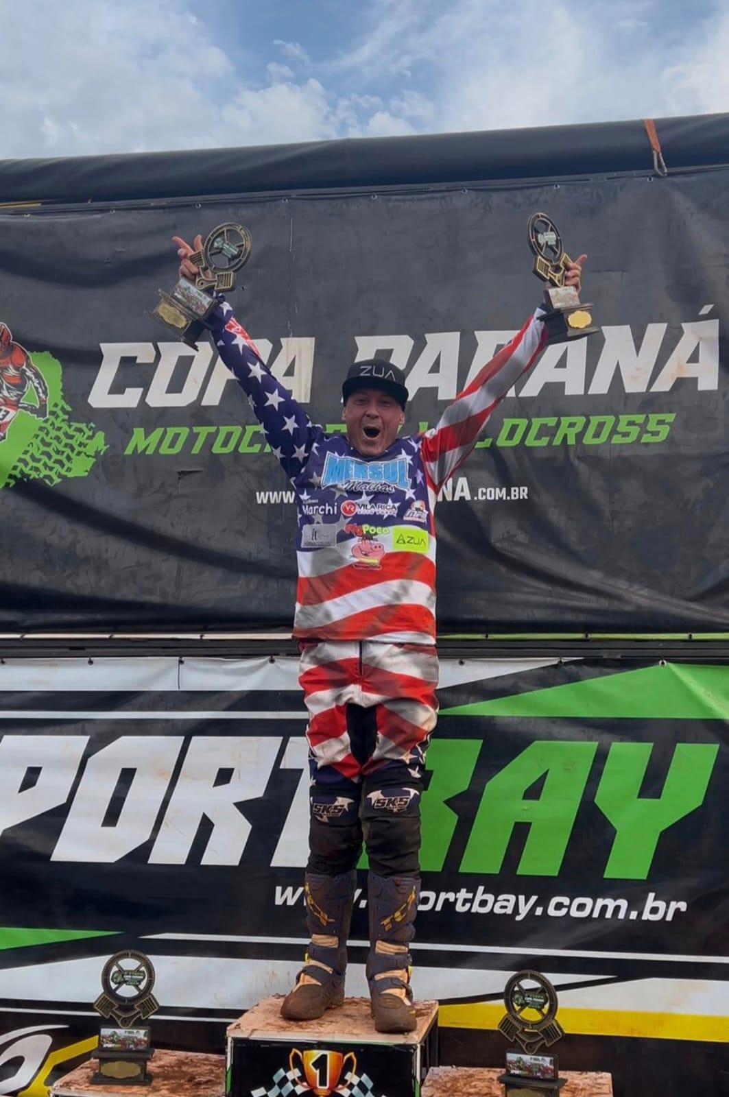 Rony Peterson Gouveia disputa o Paranaense de Motocross em Mandaguari