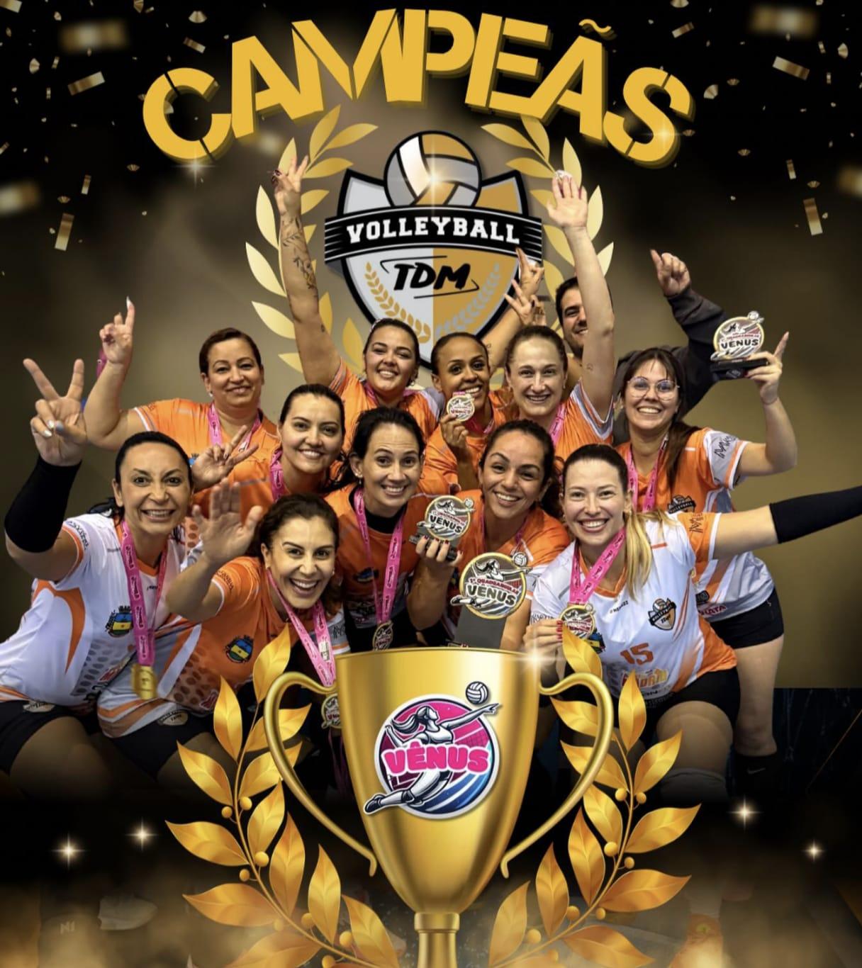 TDM conquista o título do quadrangular de vôlei feminino no “Estação Cidadania”
