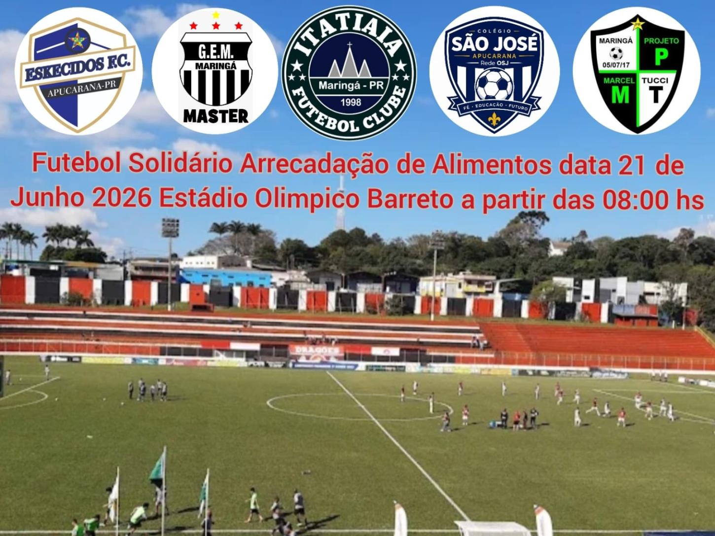 Time dos Eskecidos FC promove “Futebol Solidário” no Estádio Olímpio Barreto