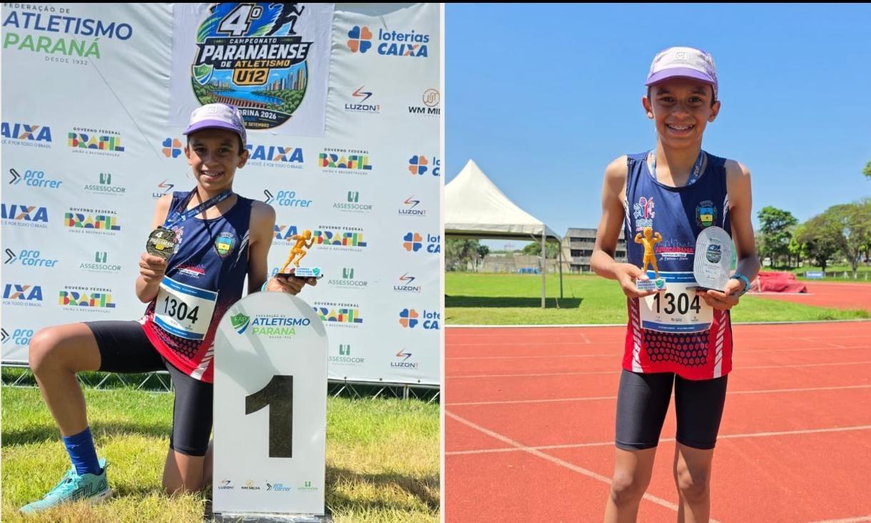 Nathan Gerin é Atleta Destaque do Campeonato Paranaense e conquista títulos com novos recordes
