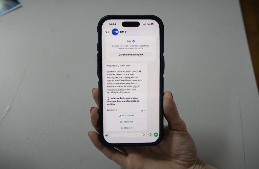 Procon de Apucarana alerta para golpe que usa nome da TIM em falso bloqueio de CPF de consumidores